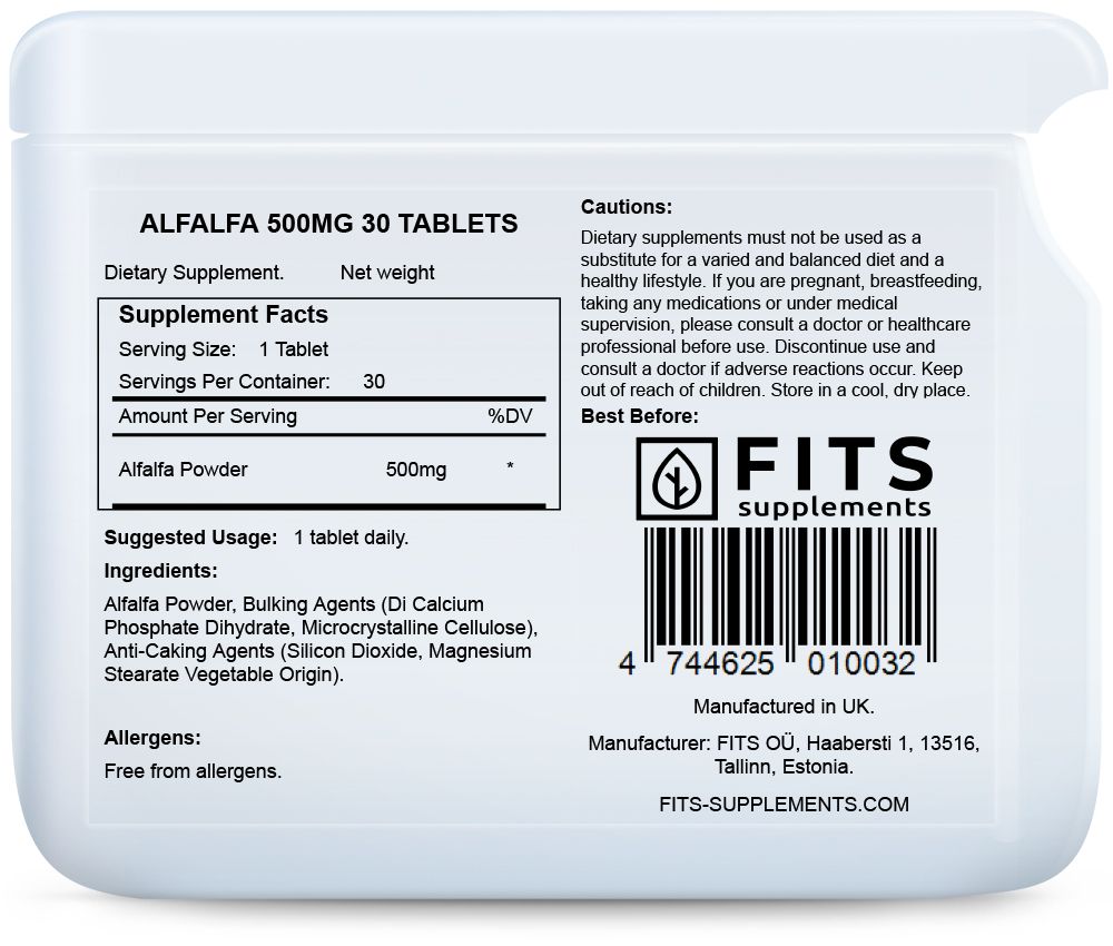 Alfalfa 500 mg 30 Tabletten