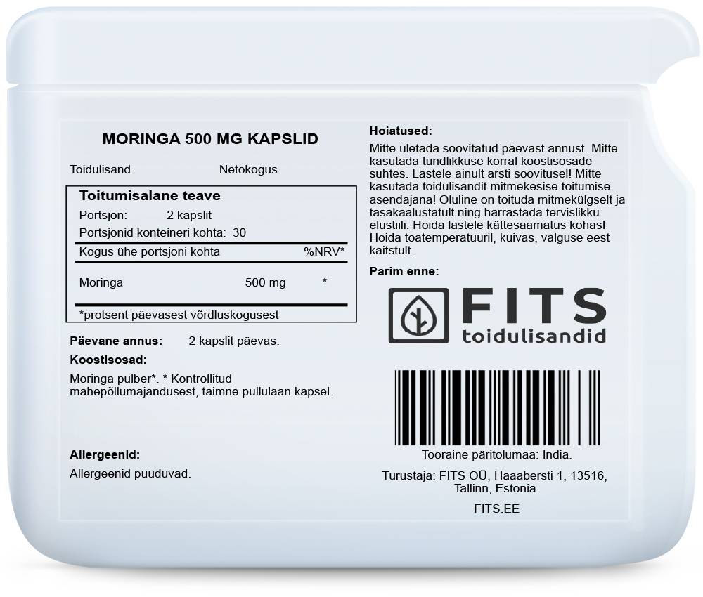 Moringa 500mg 60 capsules