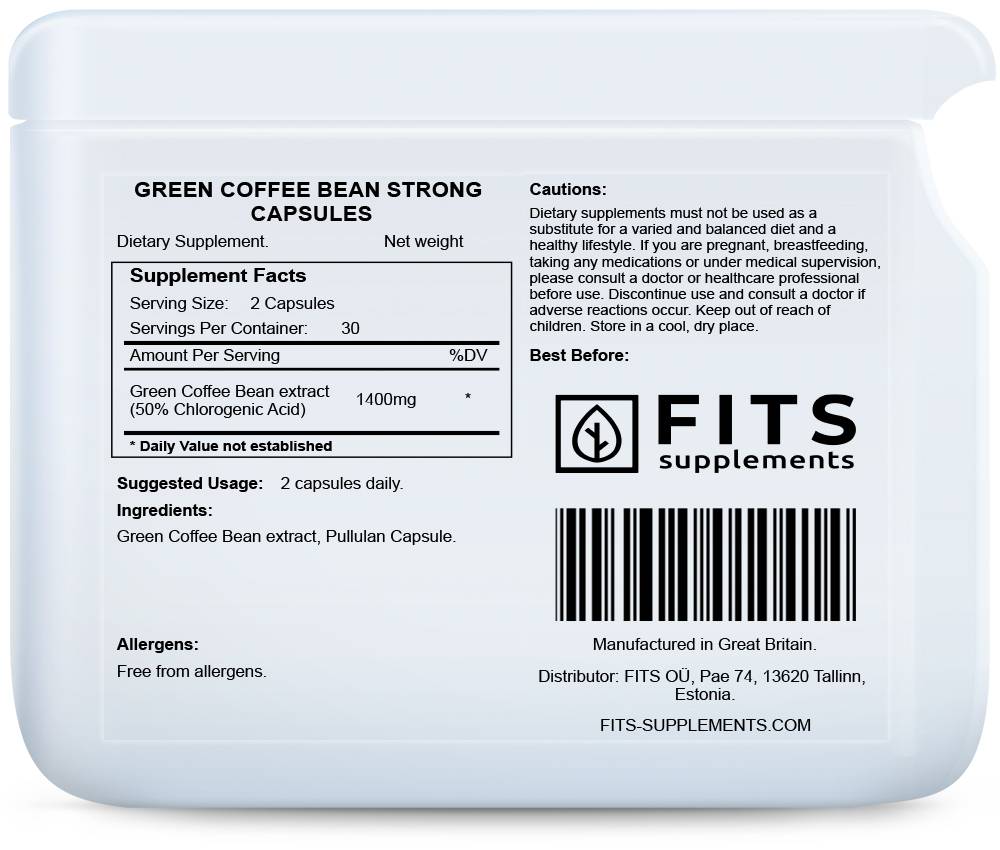 Grüne Kaffeebohne Strong Kapseln