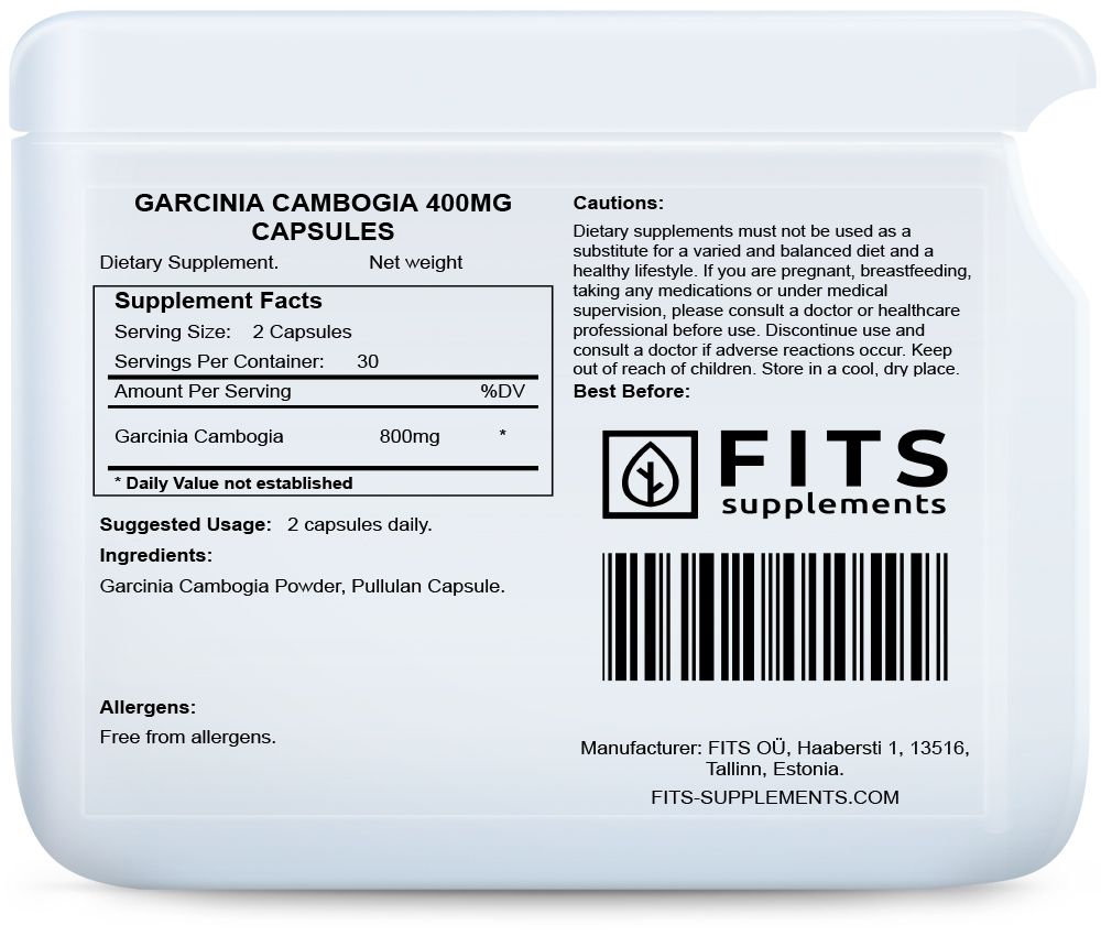 Garcinia Cambogia 400 mg Kapseln