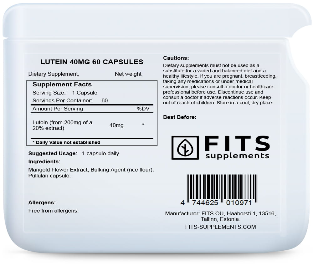Lutein 40mg 60 Kapseln