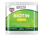 Biotin 5000mcg 90 tablets