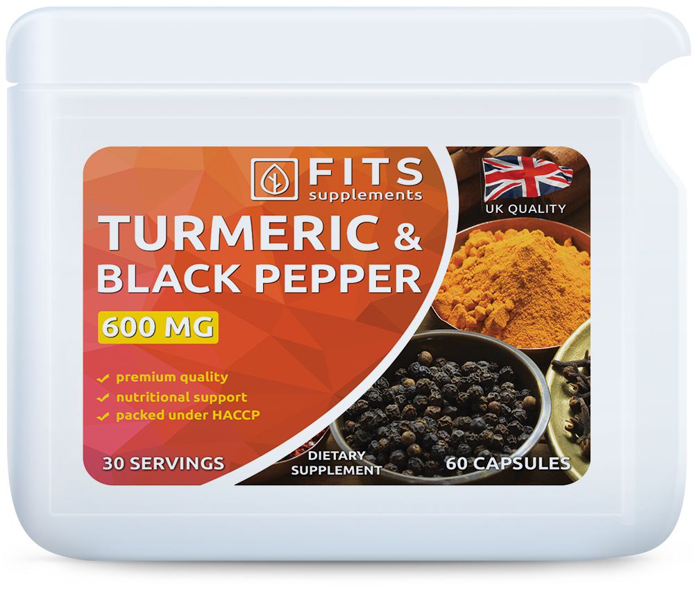 Turmeric 600mg with Piperine 60 capsules