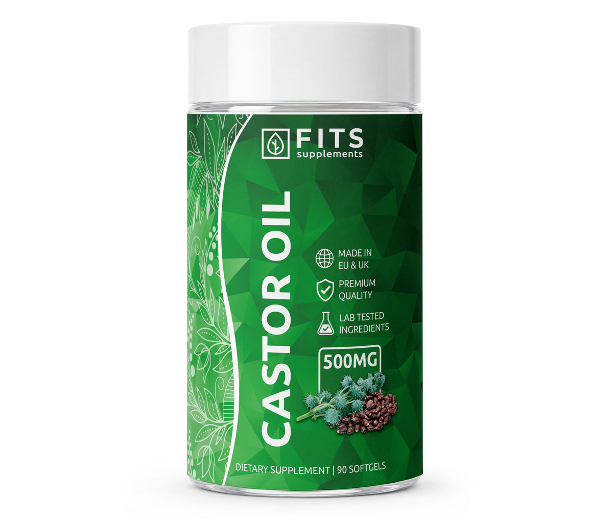 Castor Oil 500mg 90 Kapseln