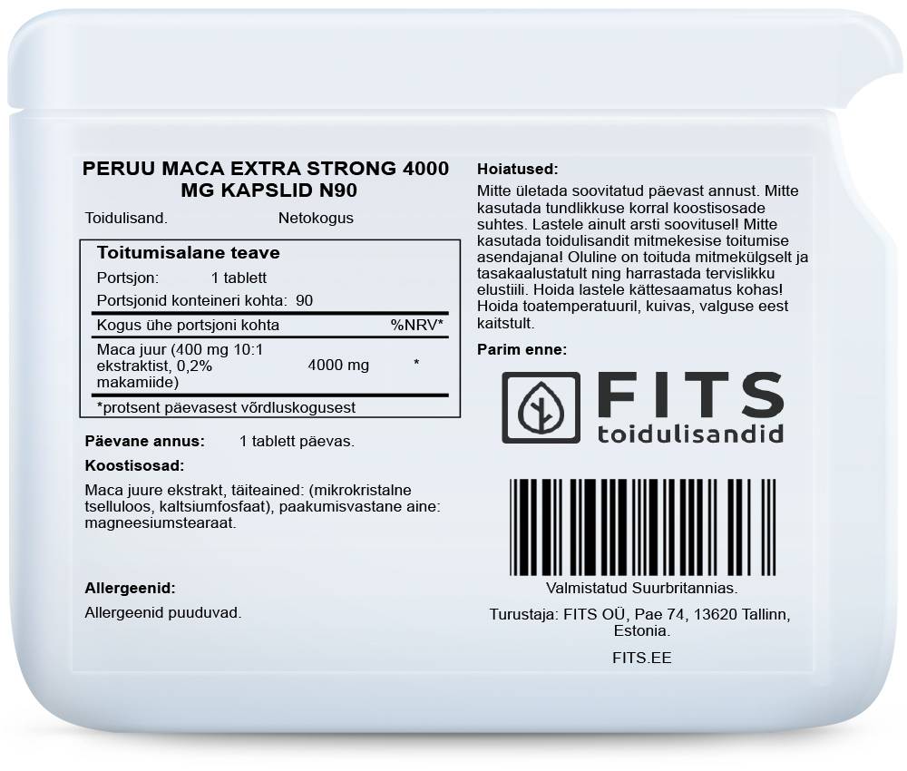 Maca Extra Stark 4000 mg Kapseln
