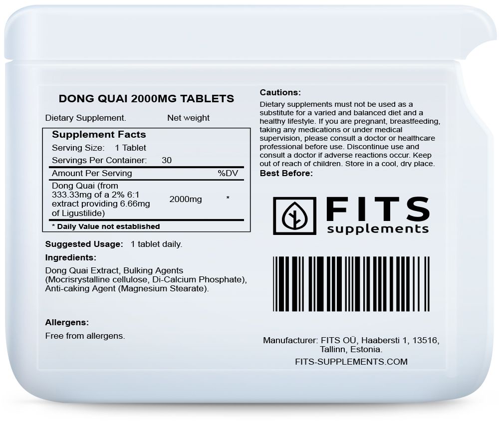 Dong Quai 2000 mg Tabletten