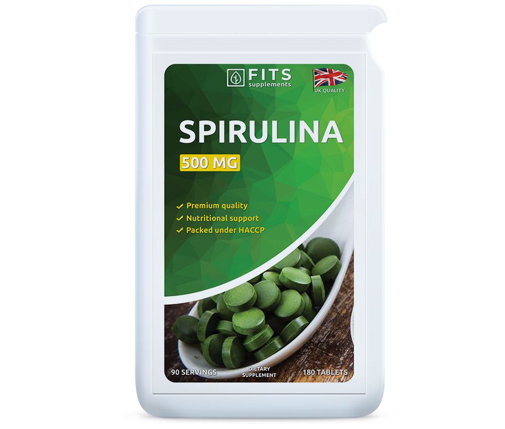 Spirulina 500mg 180 tablets
