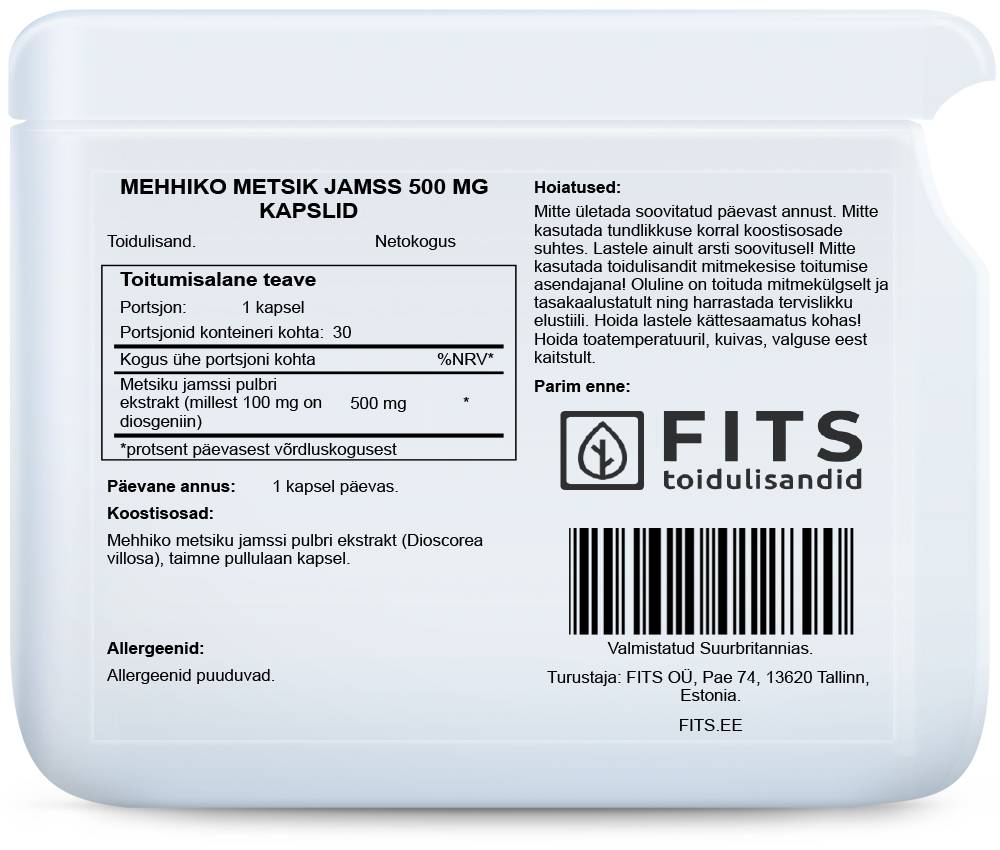 Wilde Mexikanische Yamswurzel 500 mg Kapseln