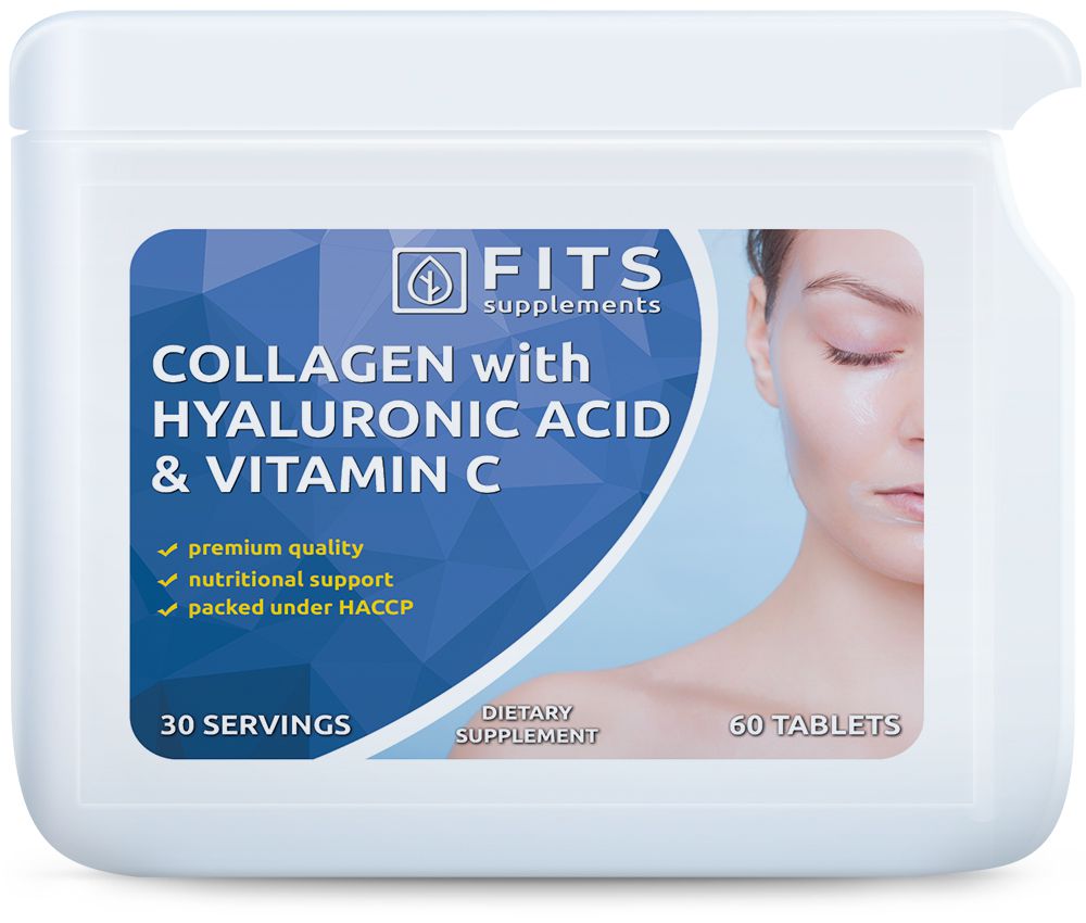 Collagen with Hyaluronic Acid and Vitamin C 60 tablets