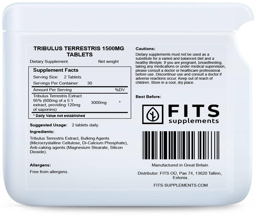 Tribulus Terrestris 1500mg Tabletten