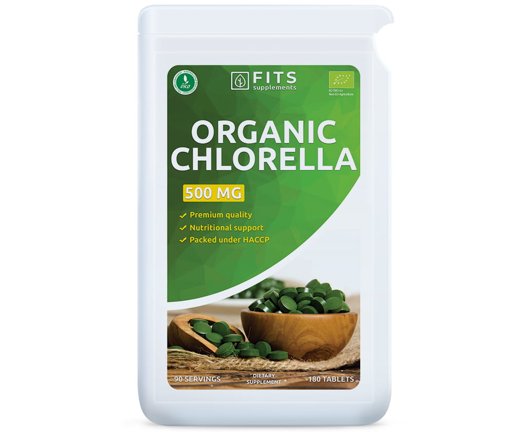 FITS Organische Chlorella 500mg 180 Tabletten - 1
