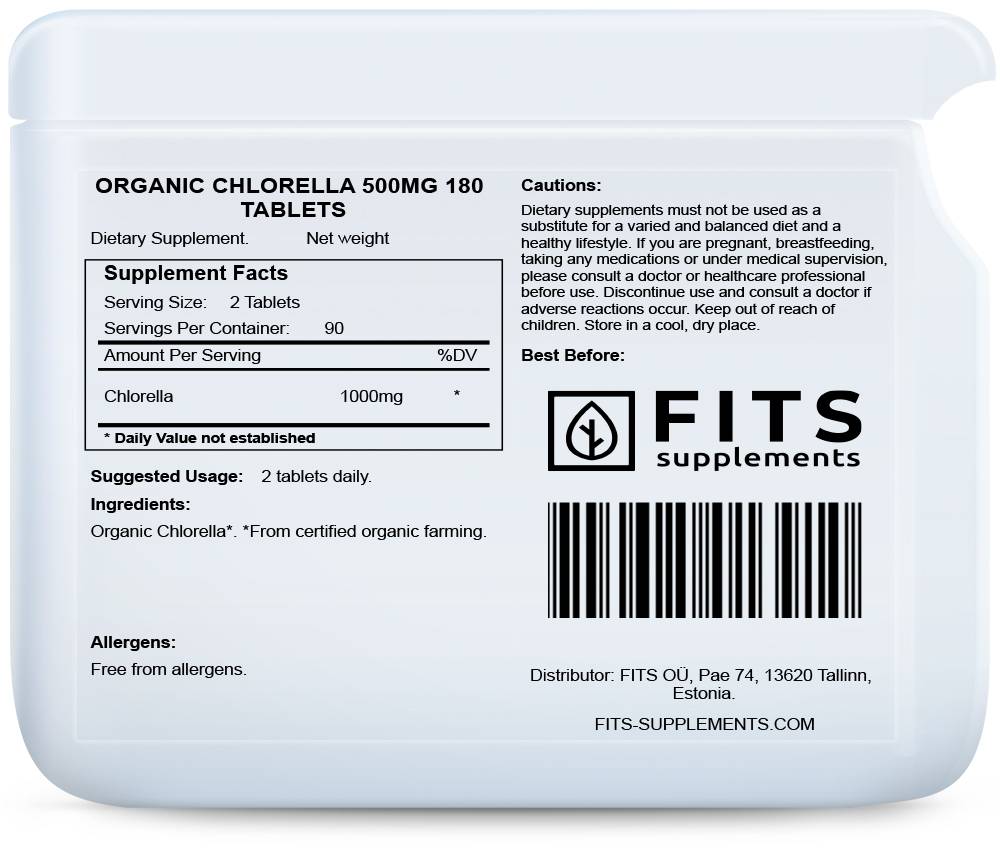Chlorella BIO 500mg 180 Tabletten