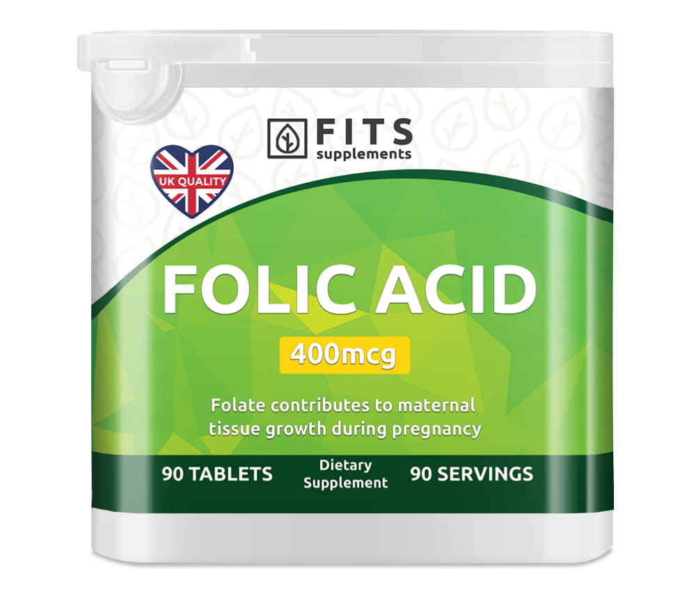 Folic acid 400mcg 90 tablets