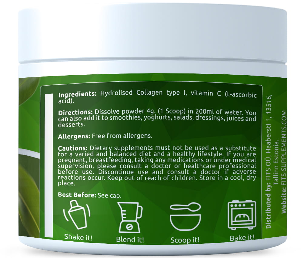 Premium Hydrolyzed Collagen with Vitamin C 320g powder