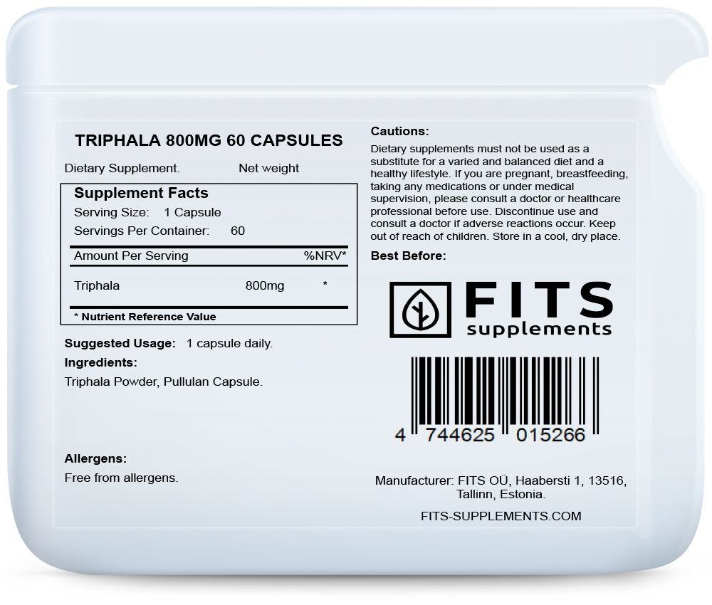Triphala 800 mg Kapseln
