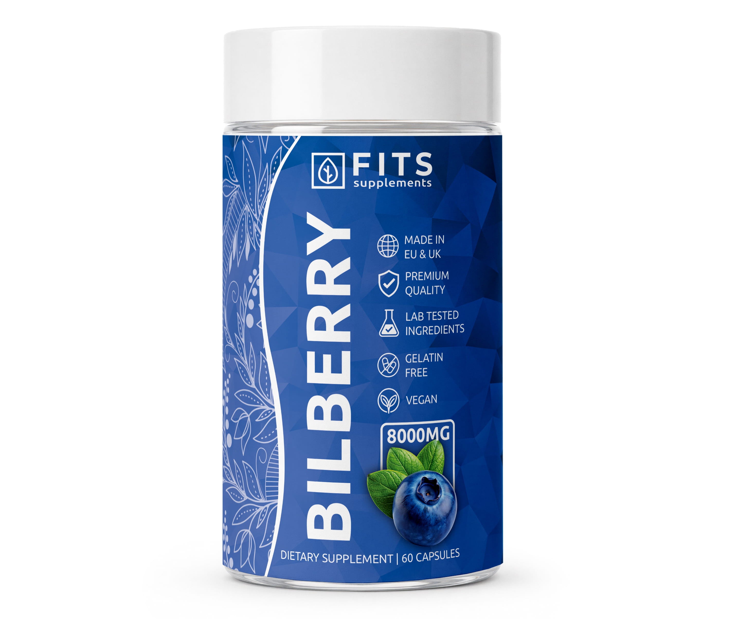 Bilberry Strong 8000mg 60 Kapseln