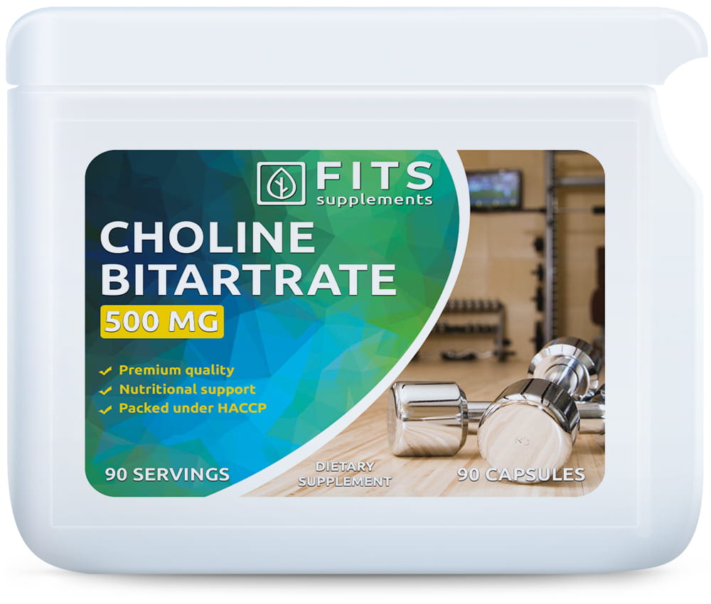 Choline Bitartrate 500mg 90 capsules