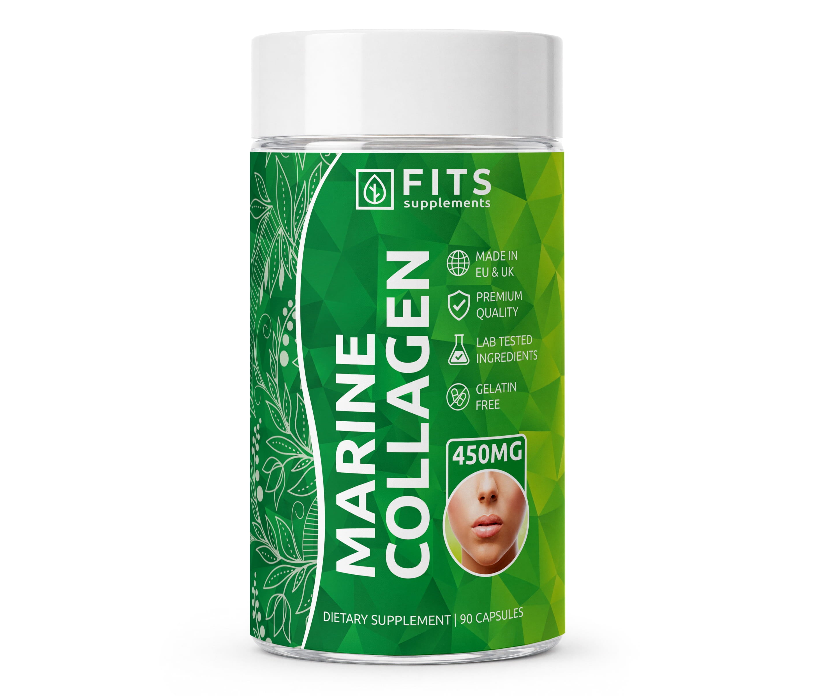 Premium Meereskollagen 450mg 90 Kapseln