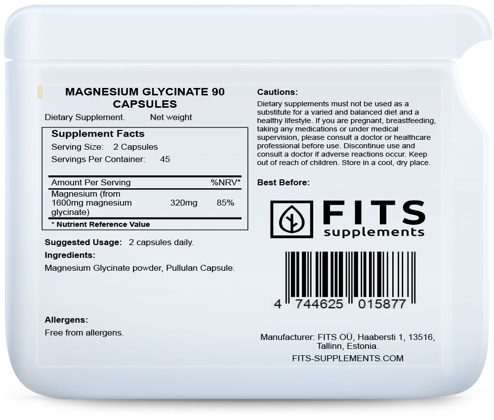 Magnesium Glycinat 90 Kapseln