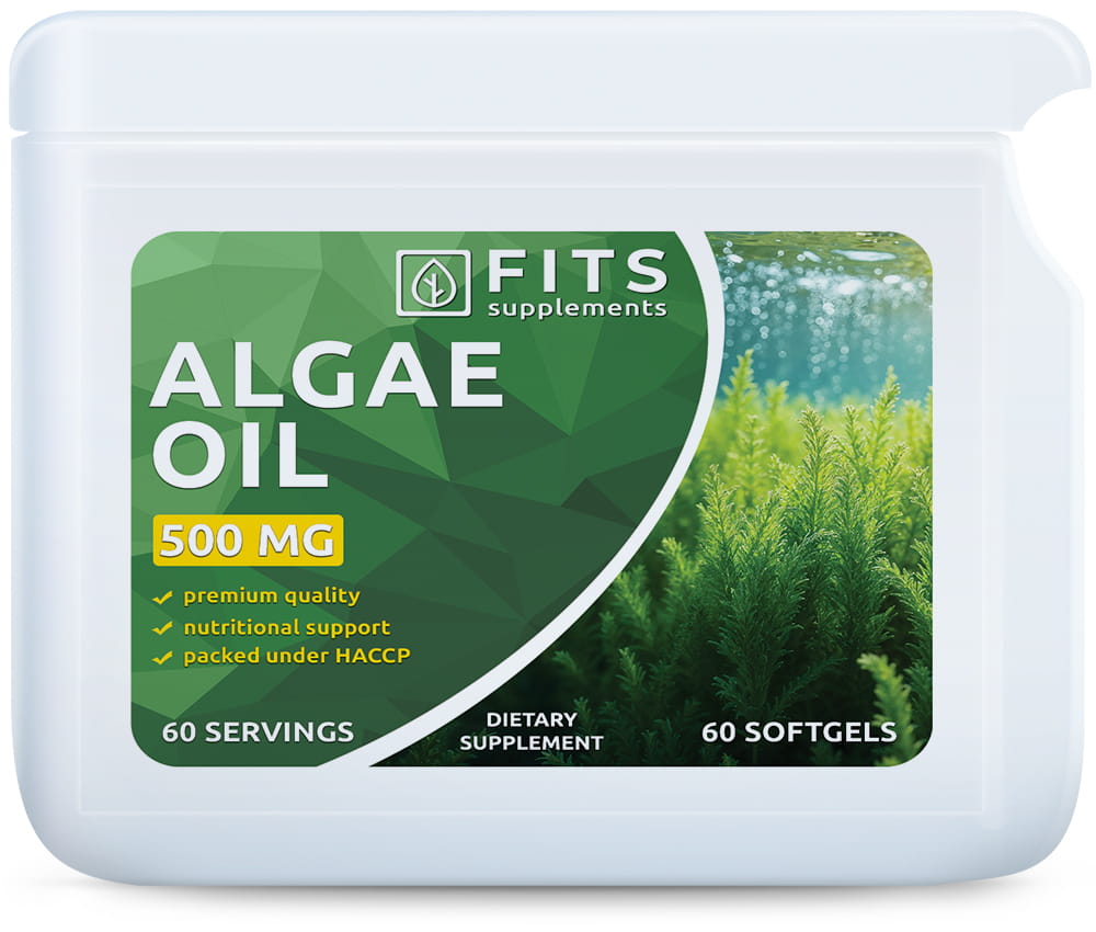 Algae Oil 500mg DHA 200mg 60 Kapseln