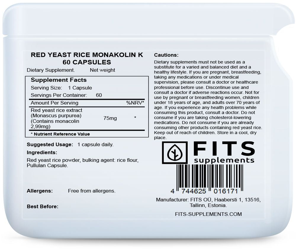 Red Yeast Rice Monakolin K Kapseln