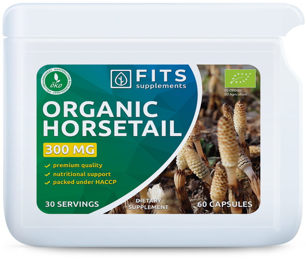 Organic Horsetail 300mg 60 capsules