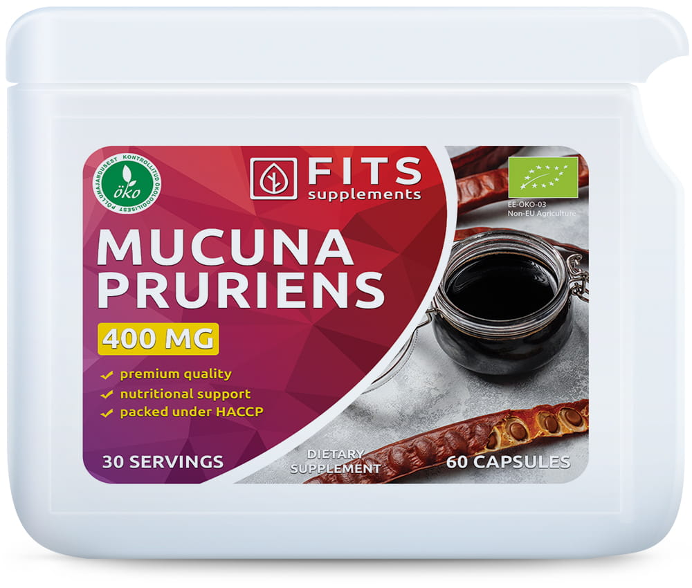 Organic Mucuna Pruriens 400mg 60 capsules