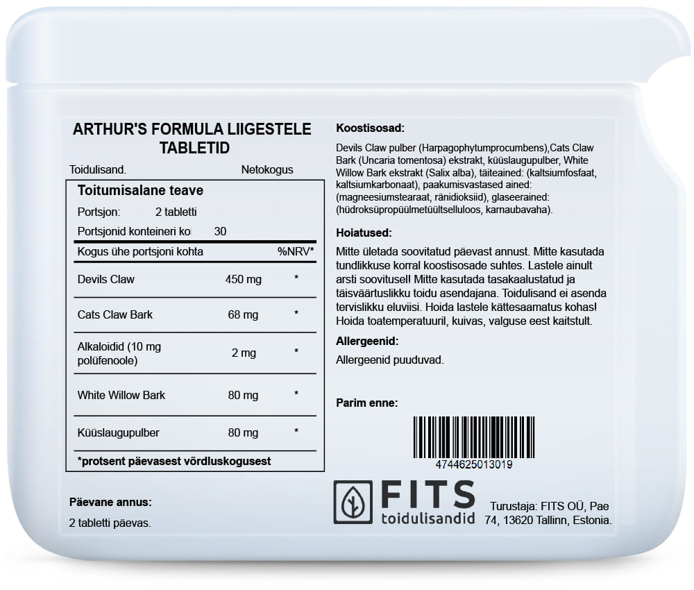 Arthur's Formula Tabletten