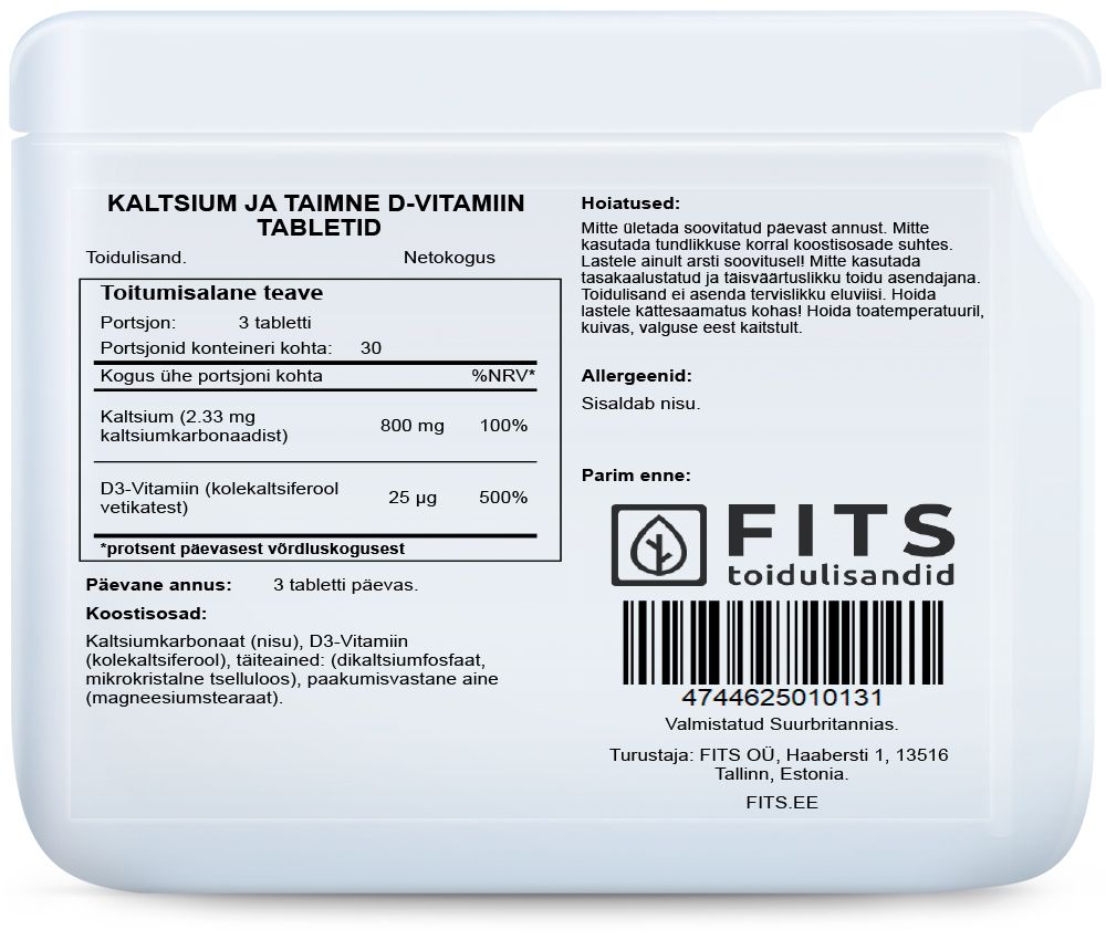 Kalzium und veganes Vitamin D