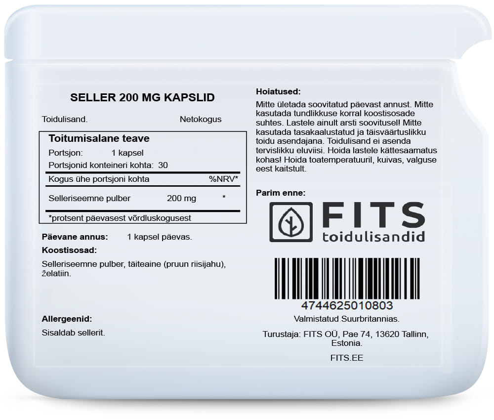 Selleriesamen 200 mg 30 Kapseln