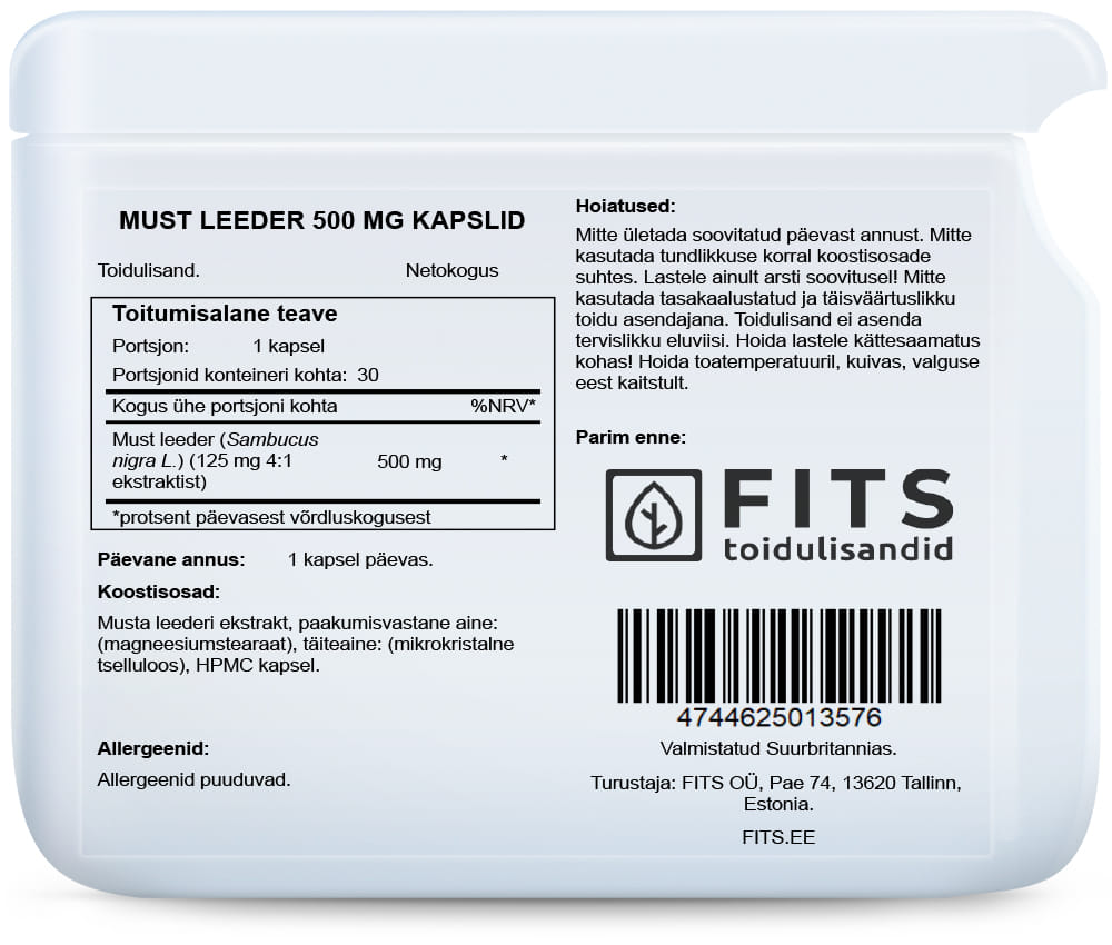 1=3! Best before 31.12.24! Holunderbeere 500 mg Kapseln