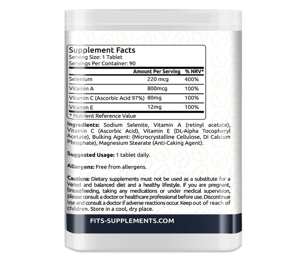 Selenium and ACE 90 tablets