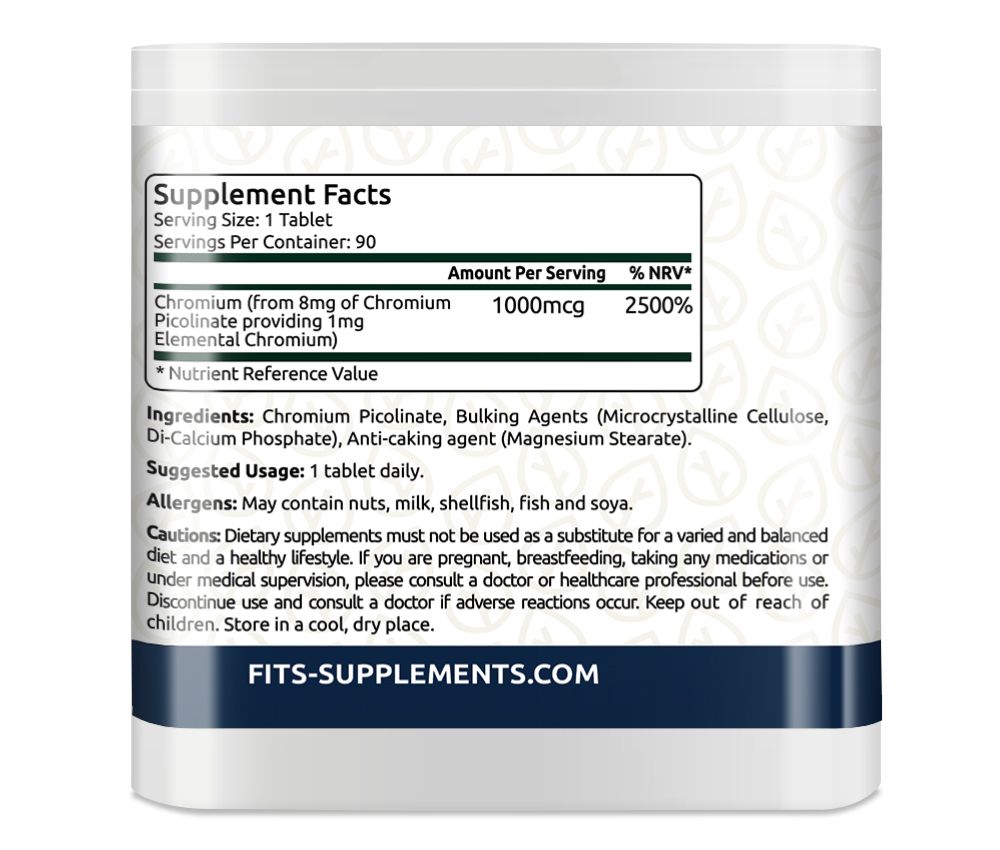 Chrom 1000 mcg 90 Tabletten