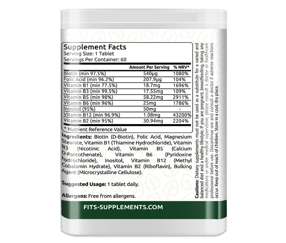 Vitamin B Complex Strong 60 tablets