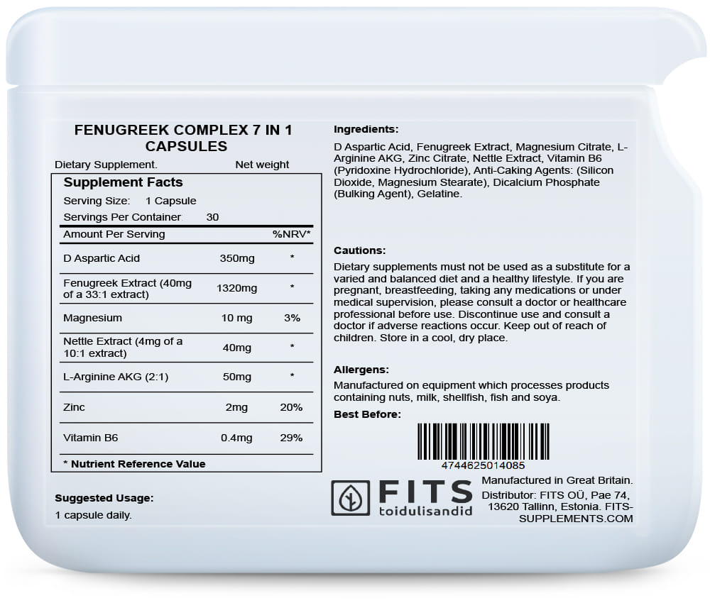 Fenugreek Complex 7 in 1 30 capsules