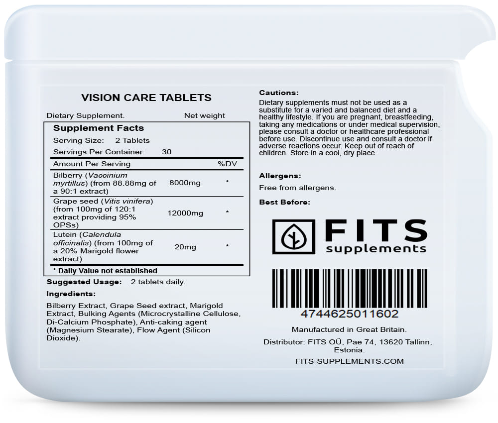 Vision Care 60 tablets