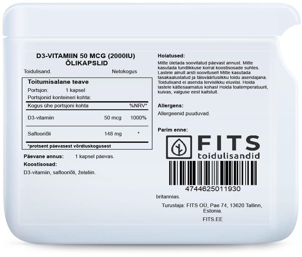 Vitamin D3 2000 IE Weichkapseln